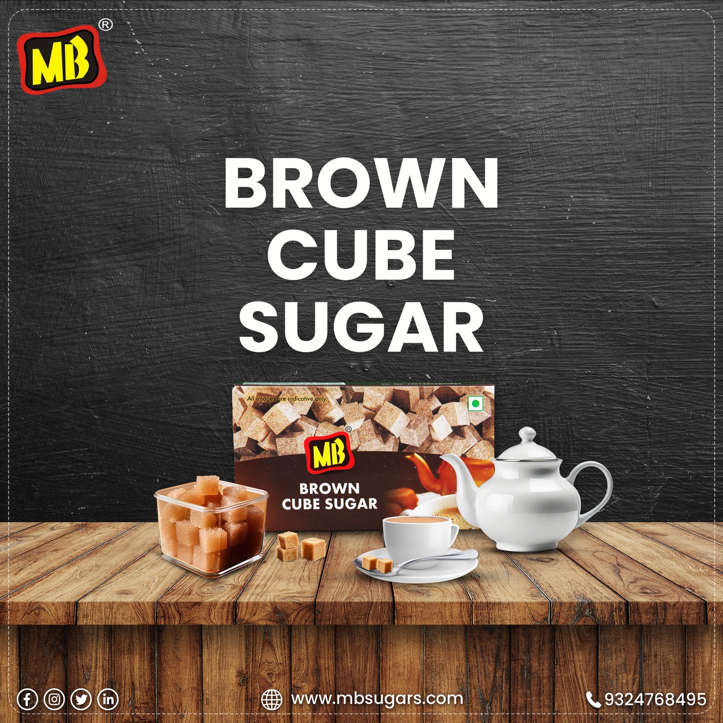 BROWN CUBE SUGAR